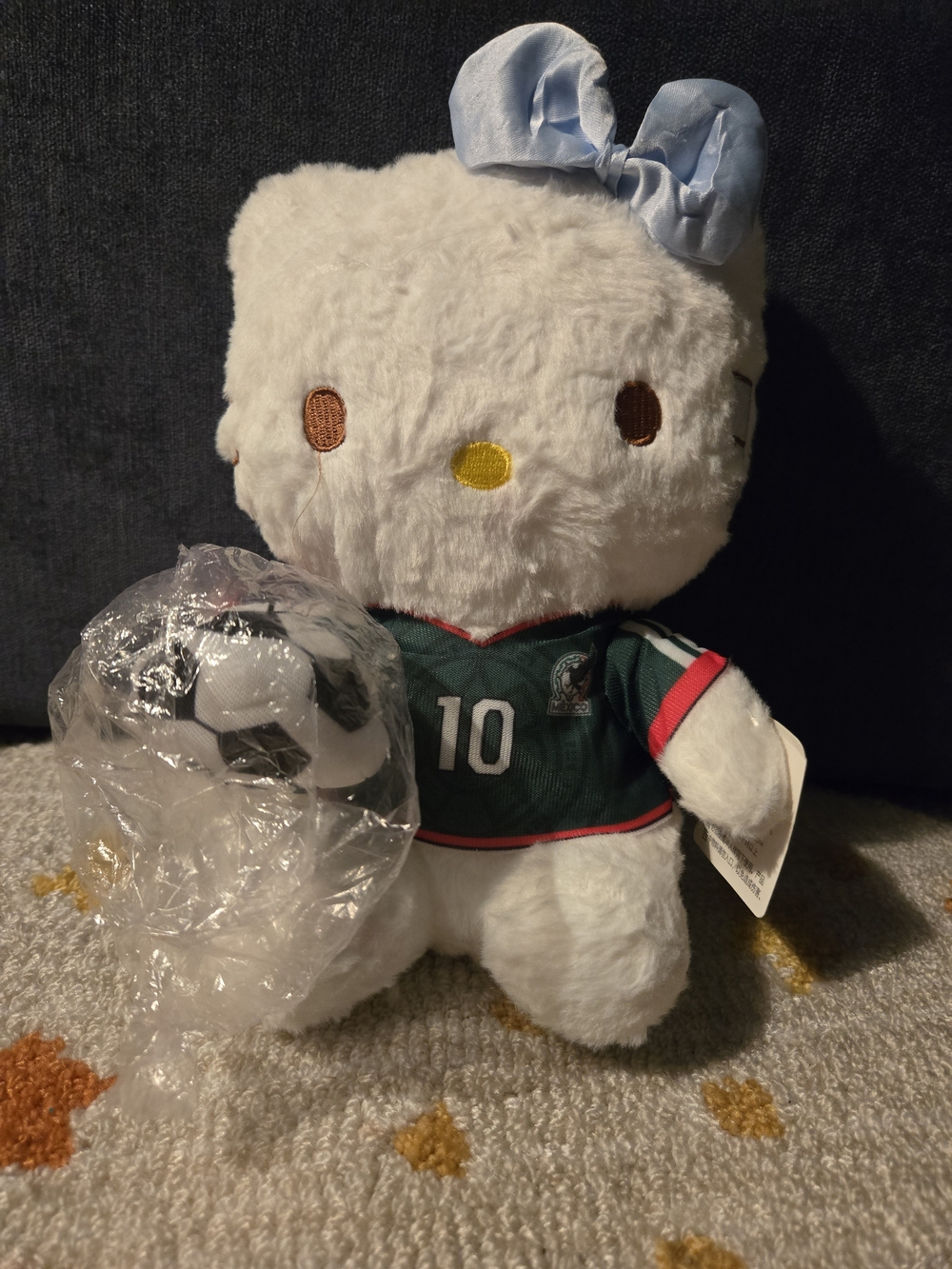Hello Kitty Mexico Soccer Edition Plush NWT